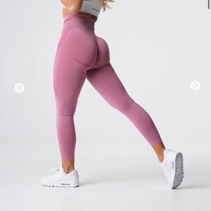 NVGTN Pastel pink contour seamless leggings